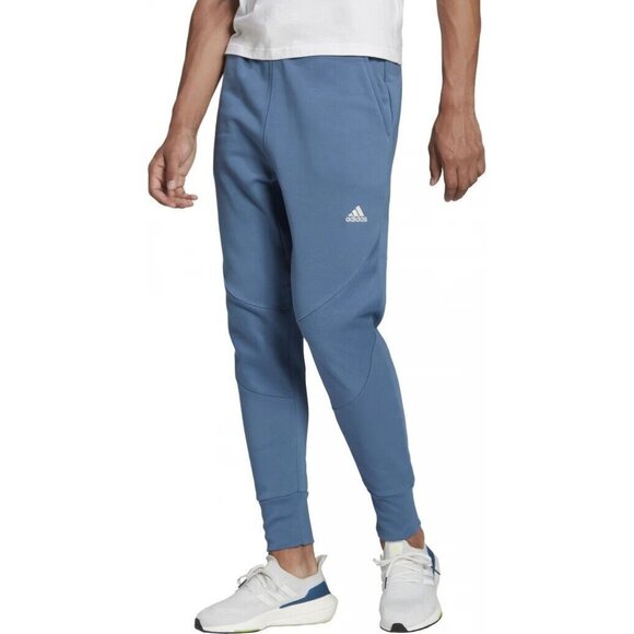 Mens Adidas Blue Size‎ XL Fleece Jogger Sweatpants - Picture 1 of 3